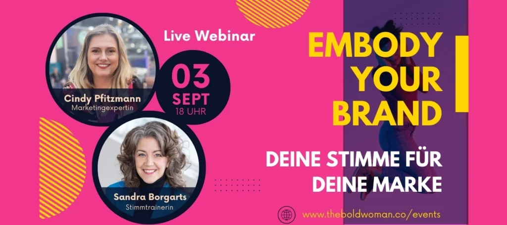 Beitragsbild: Webinar EMBODY YOUR BRAND